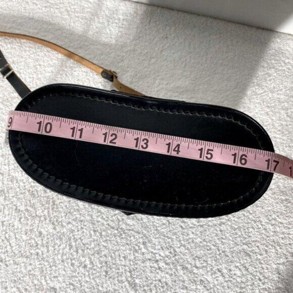 Vintage Black Leather Binoculars Case with Strap & Lens Caps - Picture 6 of 16